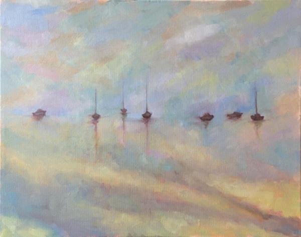Islesford Boats in Fog