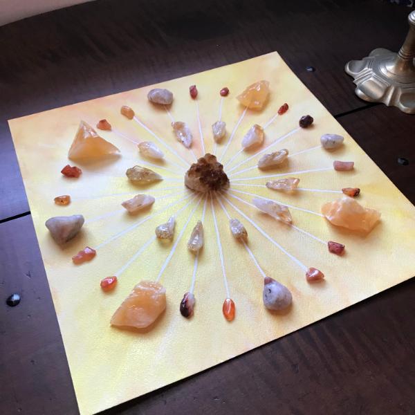 Crystal Grid for Energizing, Happiness, Creativity and Success