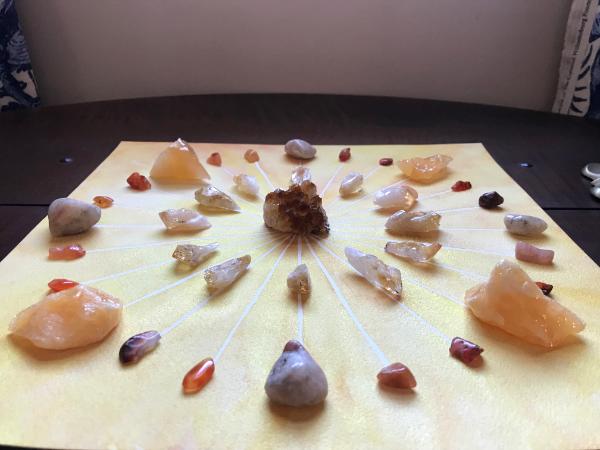 Crystal Grid for Energizing, Happiness, Creativity and Success